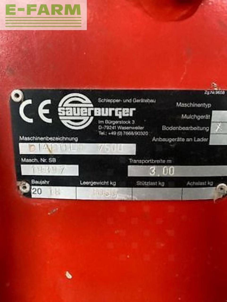 Grubber του τύπου Sauerburger diabolo 752, Gebrauchtmaschine σε MARLENHEIM (Φωτογραφία 8)