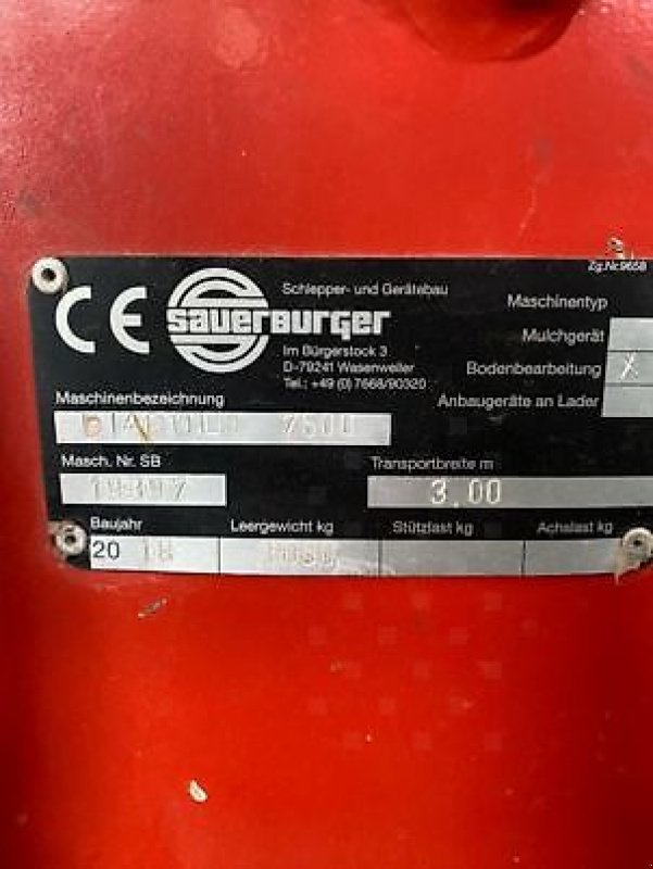 Grubber του τύπου Sauerburger DIABOLO 752, Gebrauchtmaschine σε Sainte-Croix-en-Plaine (Φωτογραφία 8)