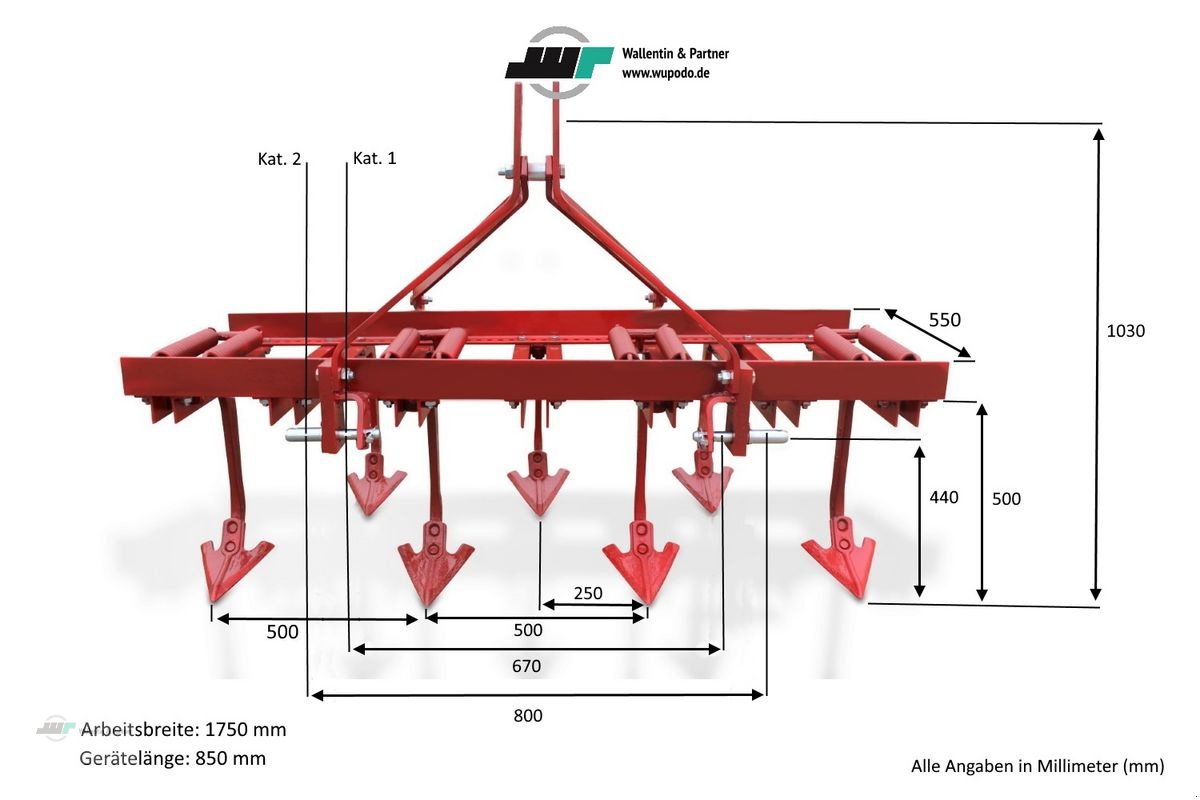 Grubber typu Sonstige Grubber 1,75 m ab 40 PS, Neumaschine w Wesenberg (Zdjęcie 2)