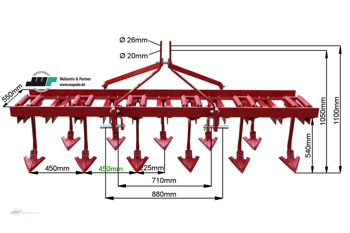 Grubber a típus Sonstige Grubber 2,45 m Flügelschargrubber Gänsefußscharg, Neumaschine ekkor: Wesenberg (Kép 4)