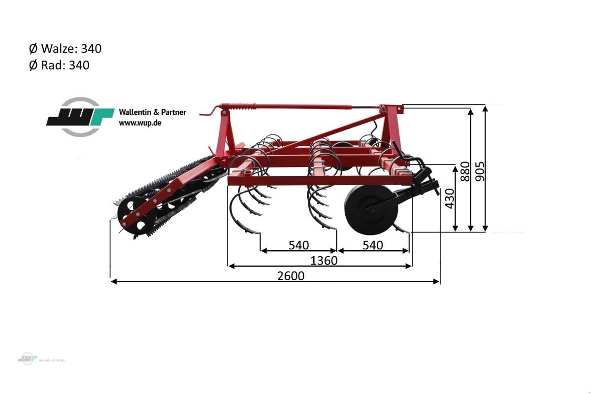 Grubber du type Sonstige Grubber mit Krümelwalze 2,40 m Feingrubber, Neumaschine en Wesenberg (Photo 3)