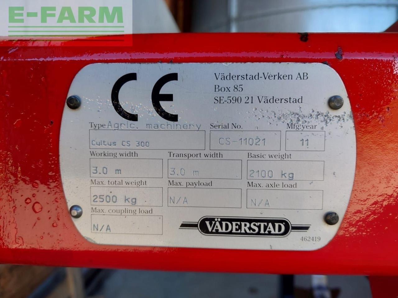 Grubber типа Väderstad cultus 300, Gebrauchtmaschine в Korneuburg (Фотография 2)