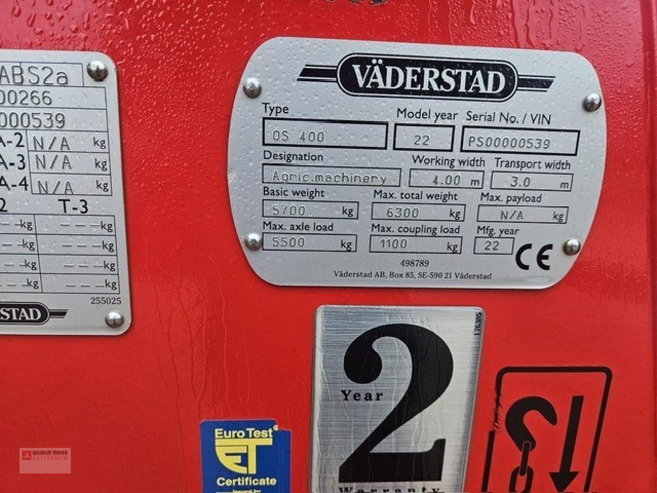 Grubber tip Väderstad N/A, Gebrauchtmaschine in Gottenheim (Poză 8)