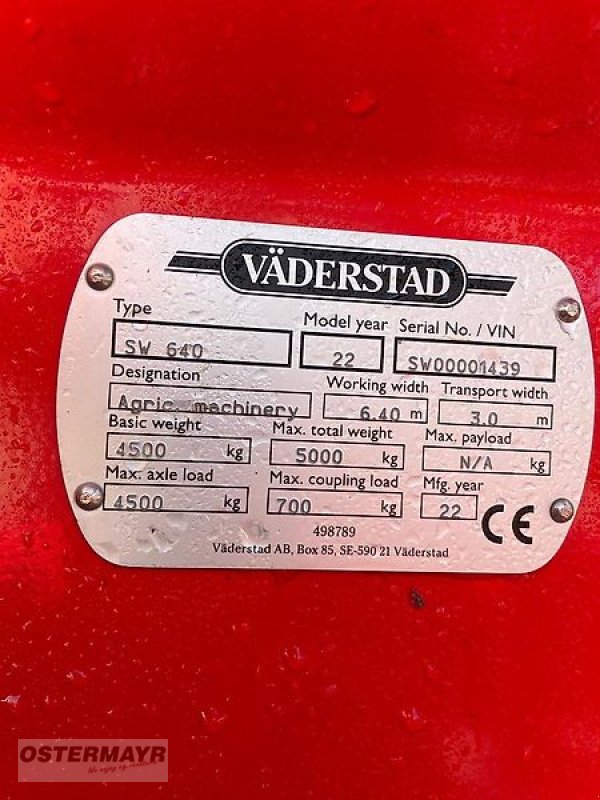 Grubber a típus Väderstad Swift 640, Gebrauchtmaschine ekkor: Rohr (Kép 3)