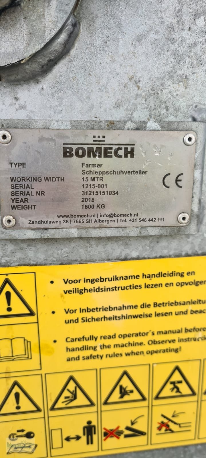 Gülleeinarbeitungstechnik typu Bomech Farmer 15 m, Gebrauchtmaschine v Buchen-Hollerbach (Obrázek 6)