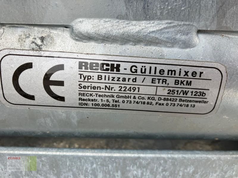 Güllemixer typu Reck GÜLLEMIXER ELEKTRO BLIZZARD 15, Neumaschine v Heilsbronn (Obrázek 11)