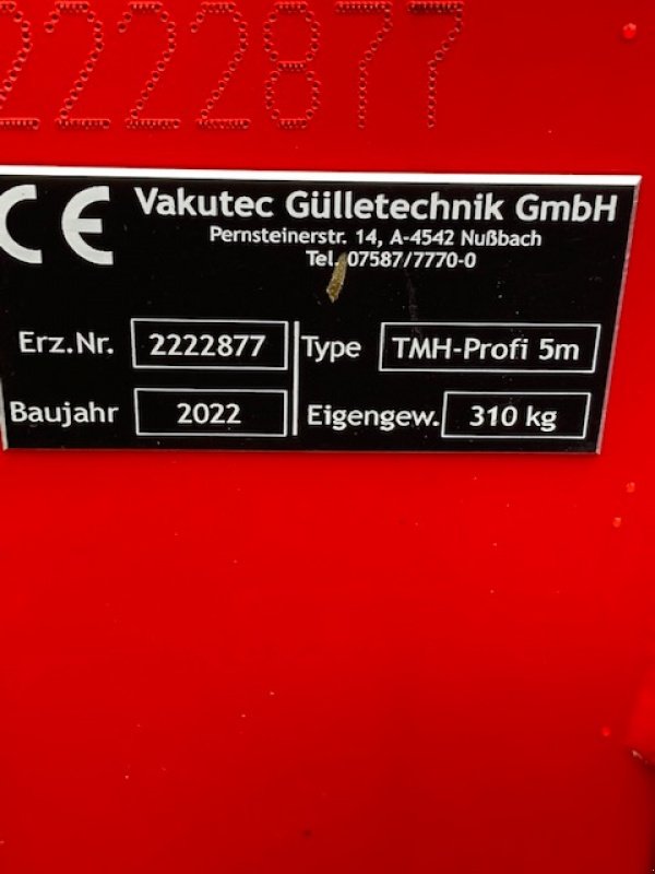 Güllemixer Türe ait Vakutec TMH-Profi-5, Neumaschine içinde Ostrach (resim 2)