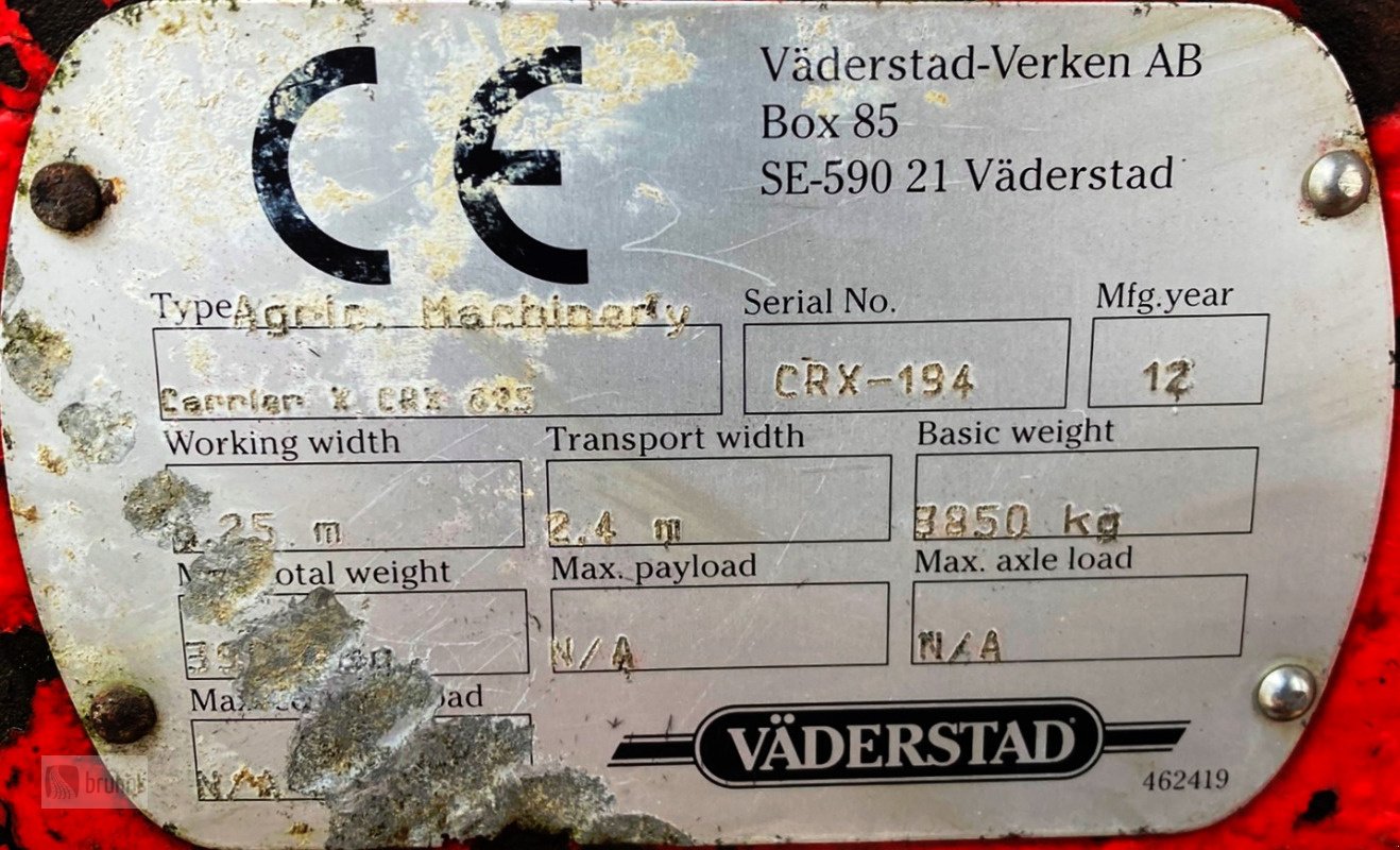 Güllescheibenegge от тип Väderstad Carrier X 625 Scheibenegge mit Verteiler Vogelsang, Gebrauchtmaschine в Perleberg (Снимка 13)