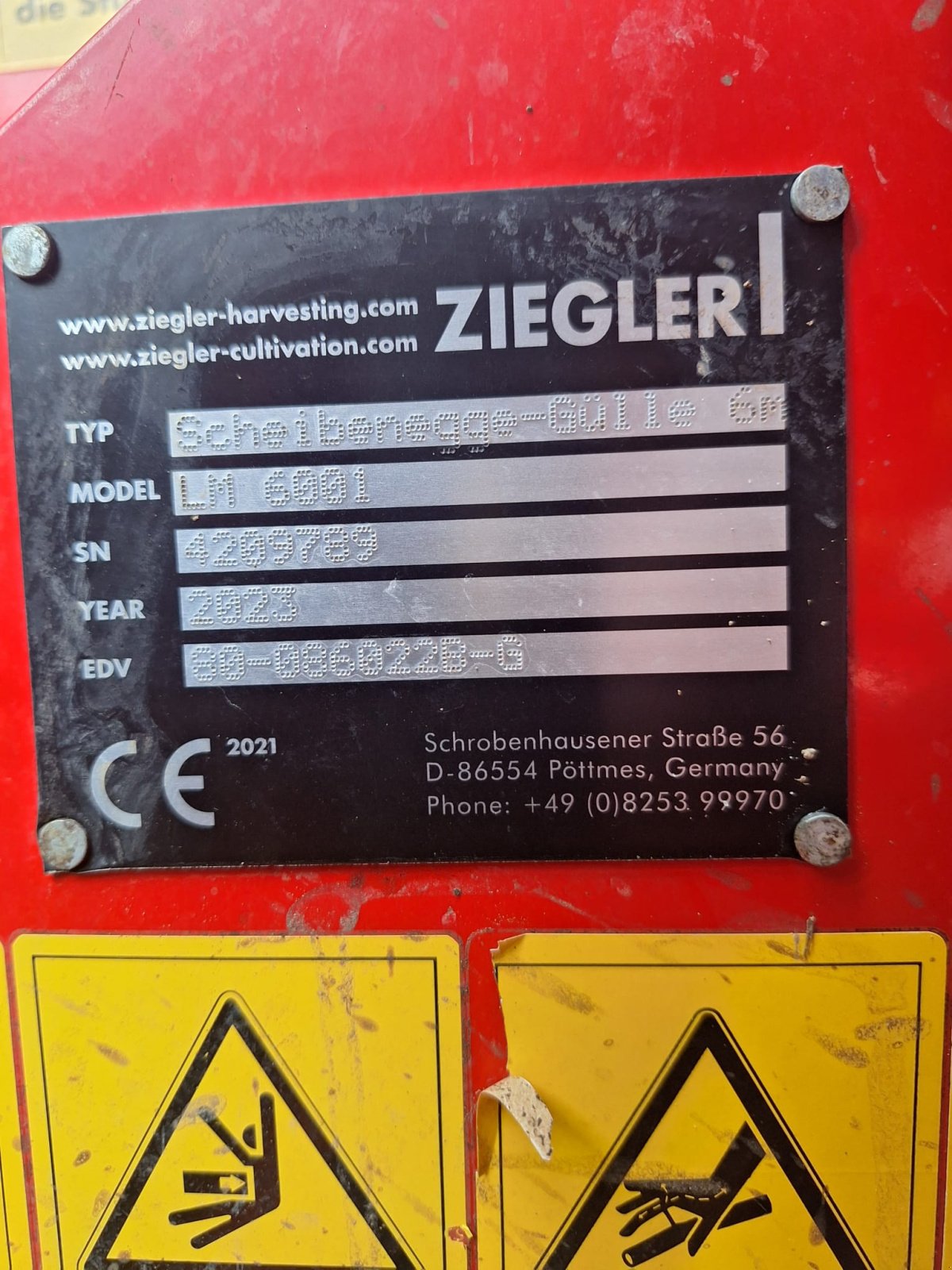 Güllescheibenegge van het type Ziegler LM 6001, Gebrauchtmaschine in Wiedergeltingen (Foto 6)