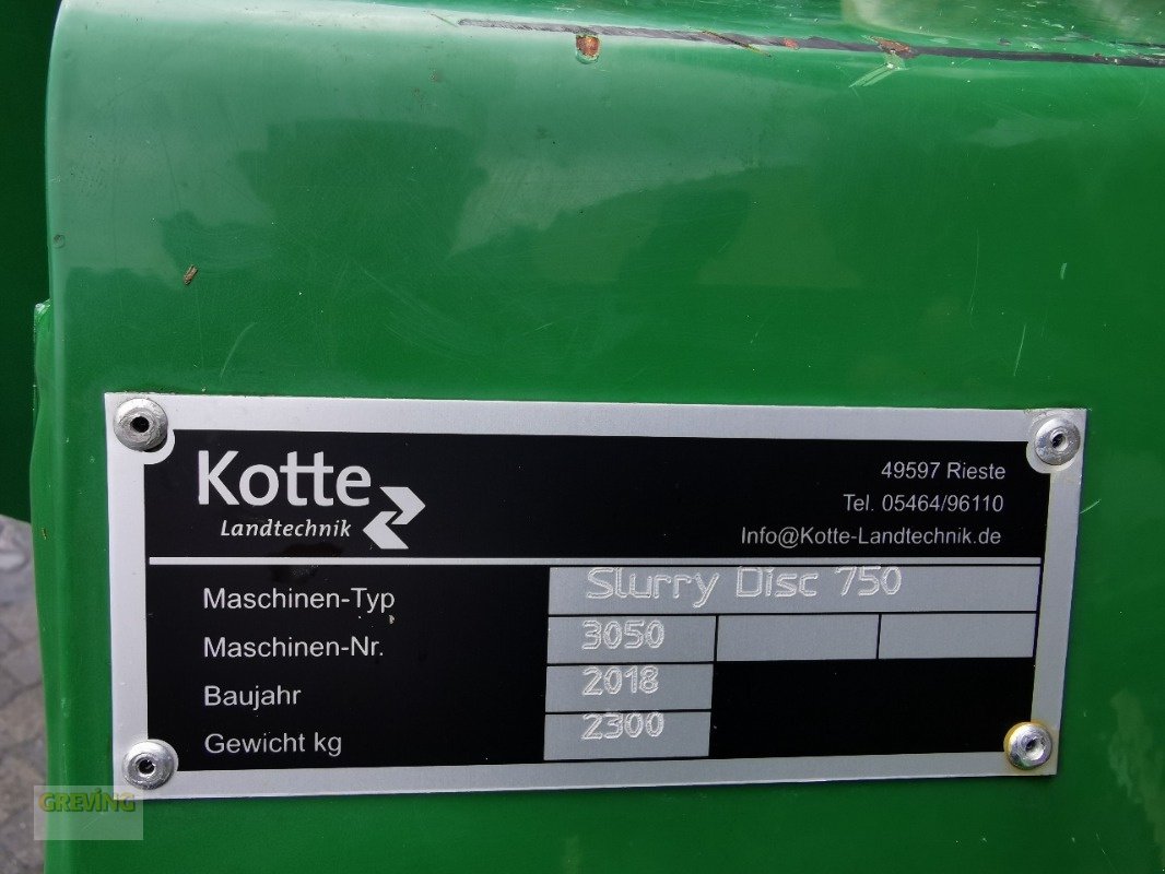 Gülleschlitzgerät του τύπου Kotte Slurry Disc 750, Gebrauchtmaschine σε Greven (Φωτογραφία 19)