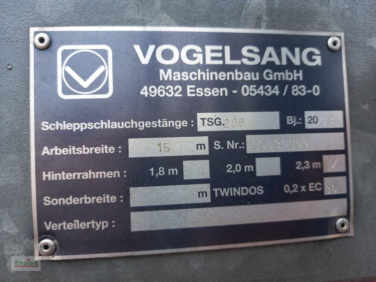 Gülleselbstfahrer типа Vogelsang TSG206, Gebrauchtmaschine в Bakum (Фотография 3)