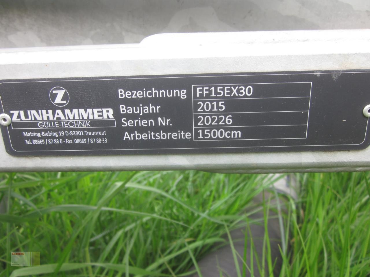 Gülleselbstfahrer du type Zunhammer FF15EX30 Schleppschuh Verteiler Gestänge, 15 m, VOGELSANG ExaCut ECL, Gebrauchtmaschine en Westerstede (Photo 12)