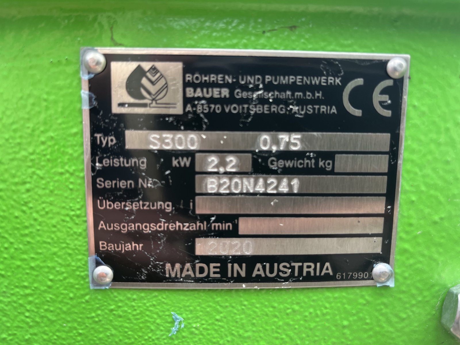 Gülleseparator tip Bauer Separator 2,2 kW, Gebrauchtmaschine in Obdach (Poză 3)