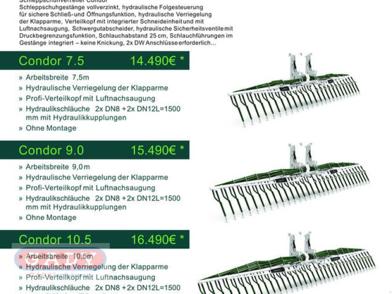 Gülleverteiltechnik του τύπου Sonstige CONDOR FARMTECH SCHLEPPSCHUVERTEILER, Neumaschine σε Lebring (Φωτογραφία 1)