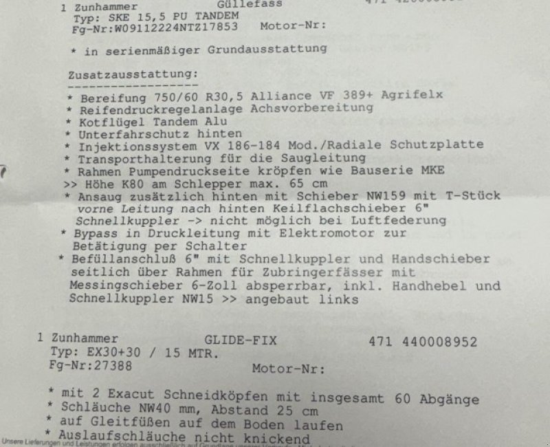 Gülleverteiltechnik za tip Zunhammer SKE 15,5 PU, Gebrauchtmaschine u Neuburg a. d. Kammel (Slika 14)