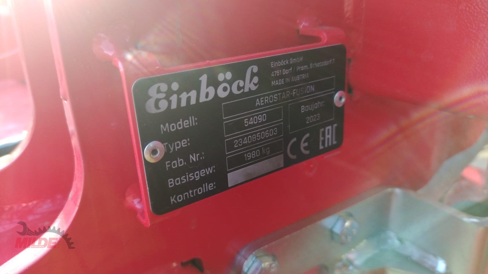 Hackstriegel del tipo Einböck Aerostar Fusion 900, Gebrauchtmaschine en Elsteraue-Bornitz (Imagen 4)