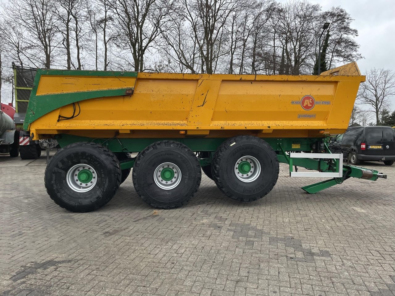 Häcksel Transportwagen del tipo Alasco Tridem Gronddumper, Gebrauchtmaschine In Vriezenveen (Immagine 2)