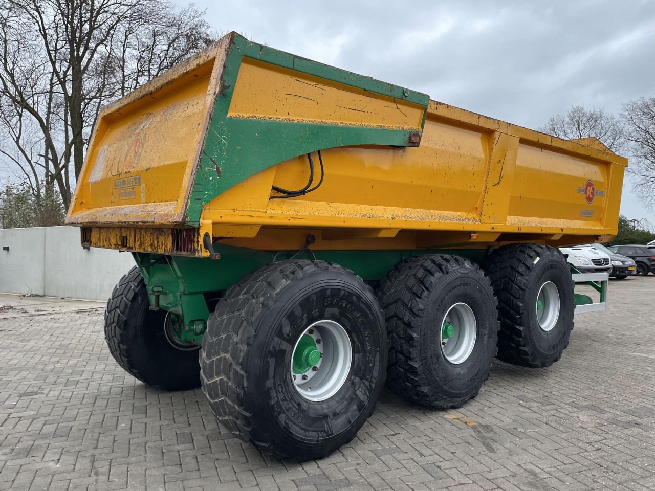 Häcksel Transportwagen del tipo Alasco Tridem Gronddumper, Gebrauchtmaschine In Vriezenveen (Immagine 7)