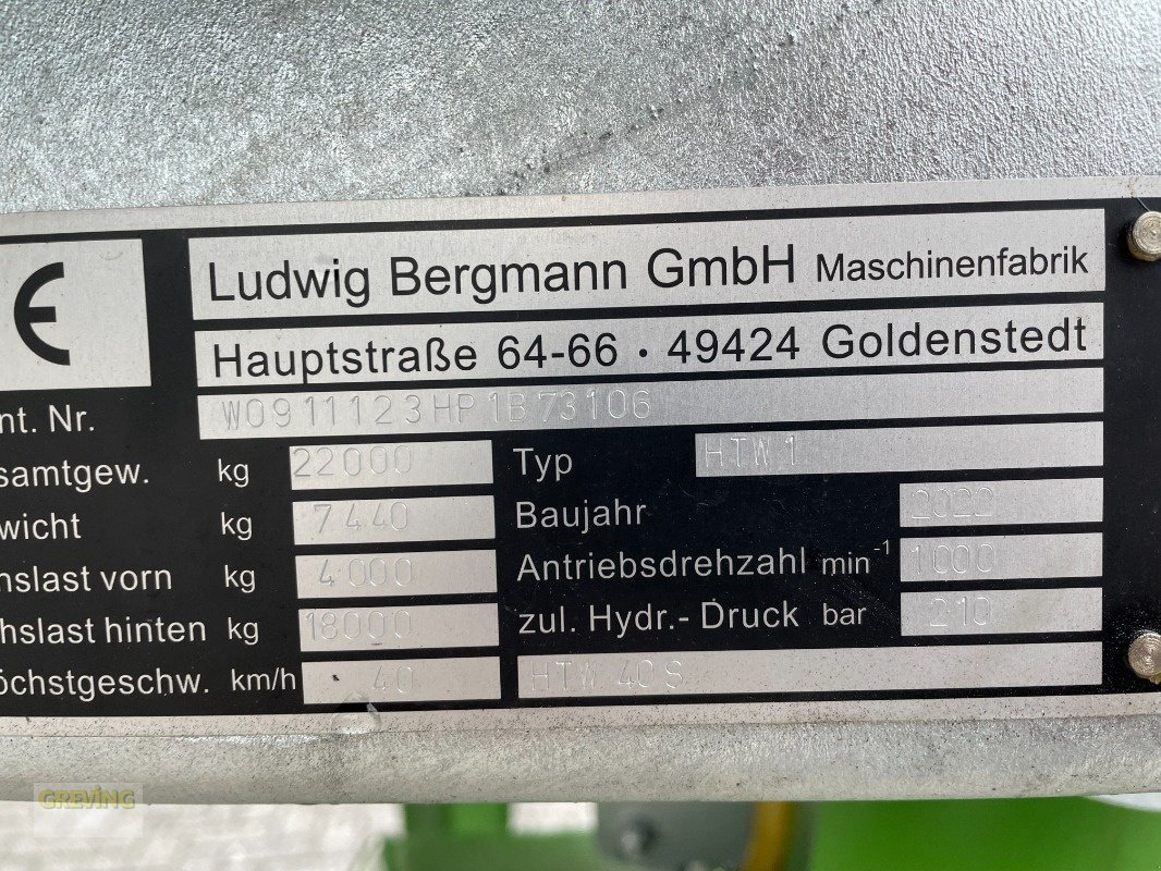 Häcksel Transportwagen typu Bergmann HTW40S, Gebrauchtmaschine w Ahaus (Zdjęcie 12)