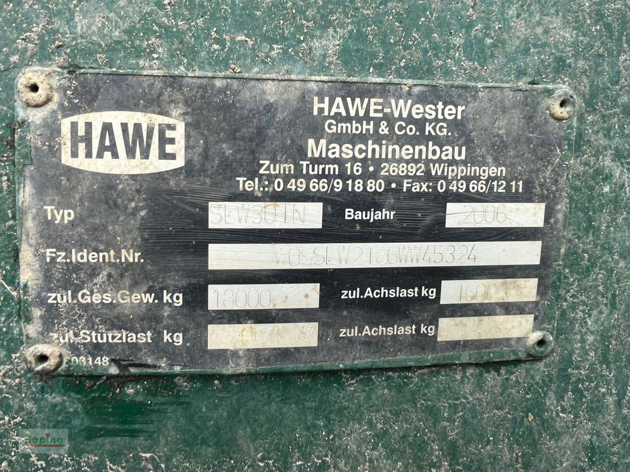 Häcksel Transportwagen tip Hawe SLW 30 TN, Gebrauchtmaschine in Bakum (Poză 2)