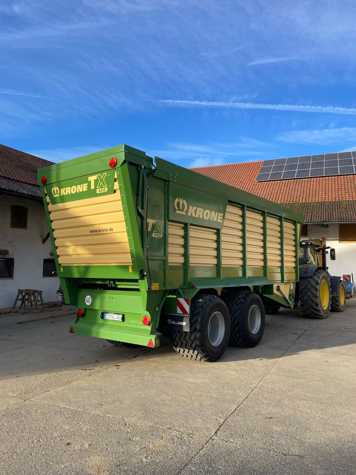 Häcksel Transportwagen van het type Krone TX 460, Gebrauchtmaschine in Taufkirchen (Foto 1)