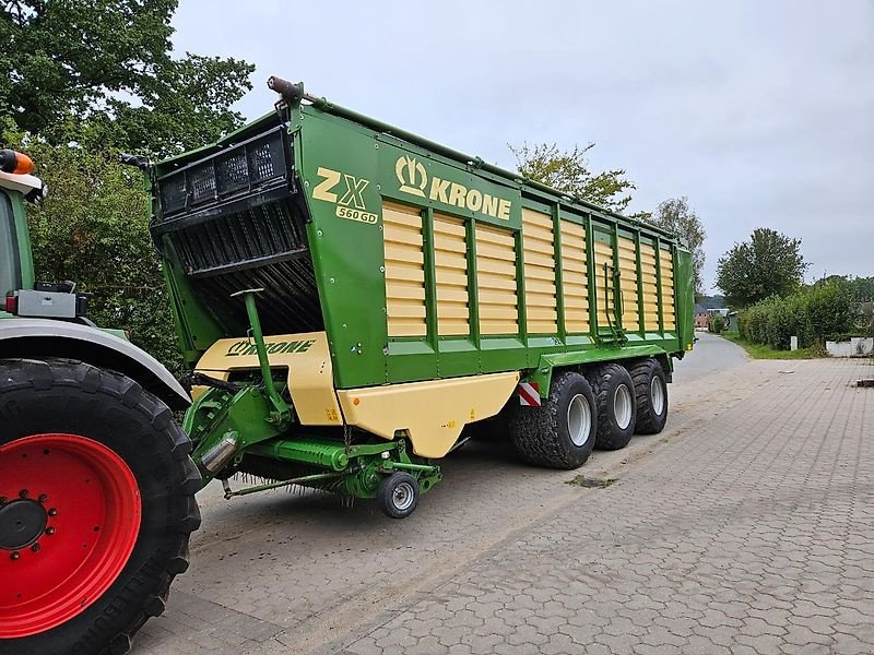 Häcksel Transportwagen a típus Krone ZX 560 GD mit Abdeckung, Gebrauchtmaschine ekkor: Honigsee (Kép 8)