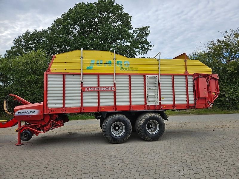 Häcksel Transportwagen a típus Pöttinger Jumbo 6600 mit Dosierwalzen "wenig gelaufen", Gebrauchtmaschine ekkor: Honigsee (Kép 9)