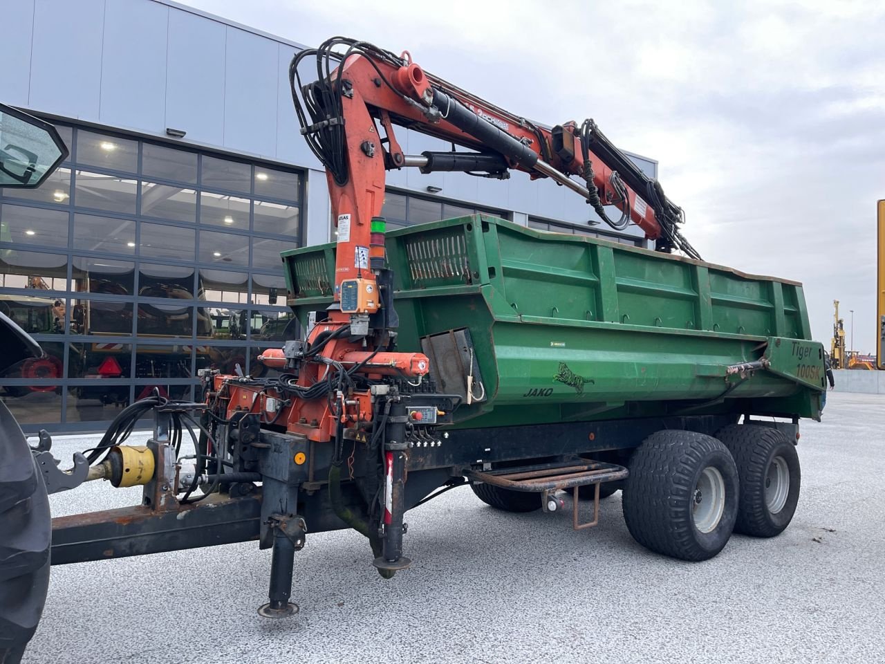 Häcksel Transportwagen a típus Sonstige Jako Tiger 100 met Atlas kraan, Gebrauchtmaschine ekkor: Holten (Kép 3)