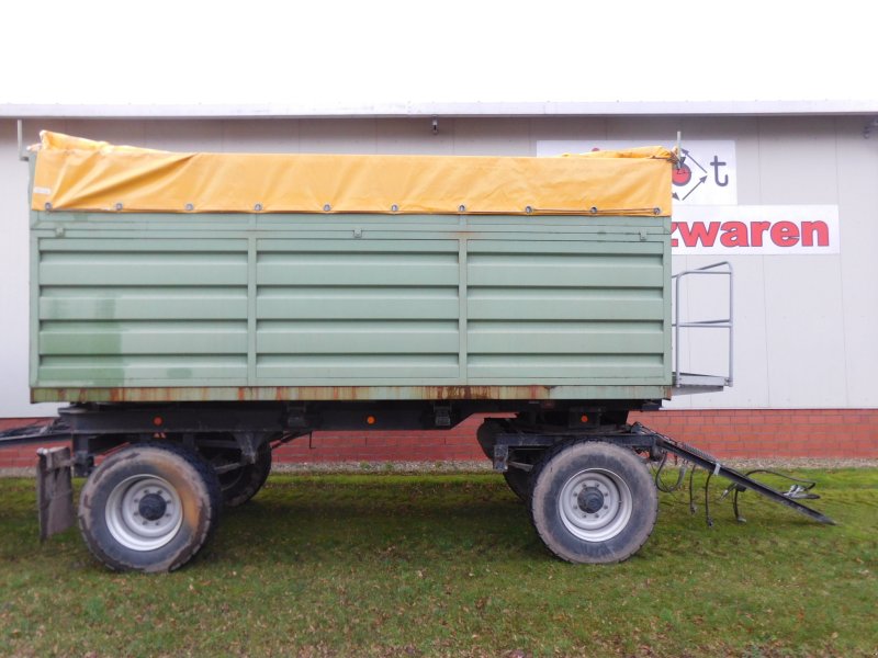 Häckselwagen of the type Fortschritt SMLA 16.40 Häckselwagen 16 to. Zweiseitenkipper Universalaufbau mit Plane, wie HW 80, kein Conow, Gebrauchtmaschine in Wagenfeld