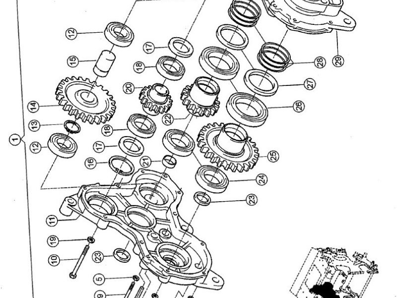 Häckselwerk van het type CLAAS Vorpressgehäuse Getriebe für Jaguar 810-900, Gebrauchtmaschine in Schutterzell