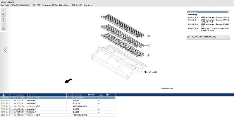 Häcksler του τύπου CLAAS Dreschkorbsegment LEXION 001.822.496.4, Gebrauchtmaschine σε Asendorf (Φωτογραφία 2)