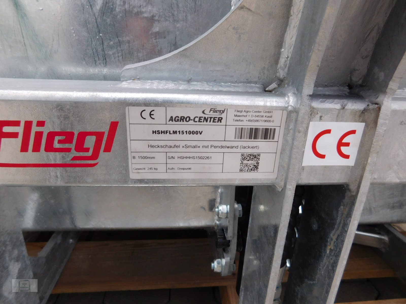 Heckcontainer del tipo Fliegl HSHFLM151000V, Neumaschine In Gross-Bieberau (Immagine 3)