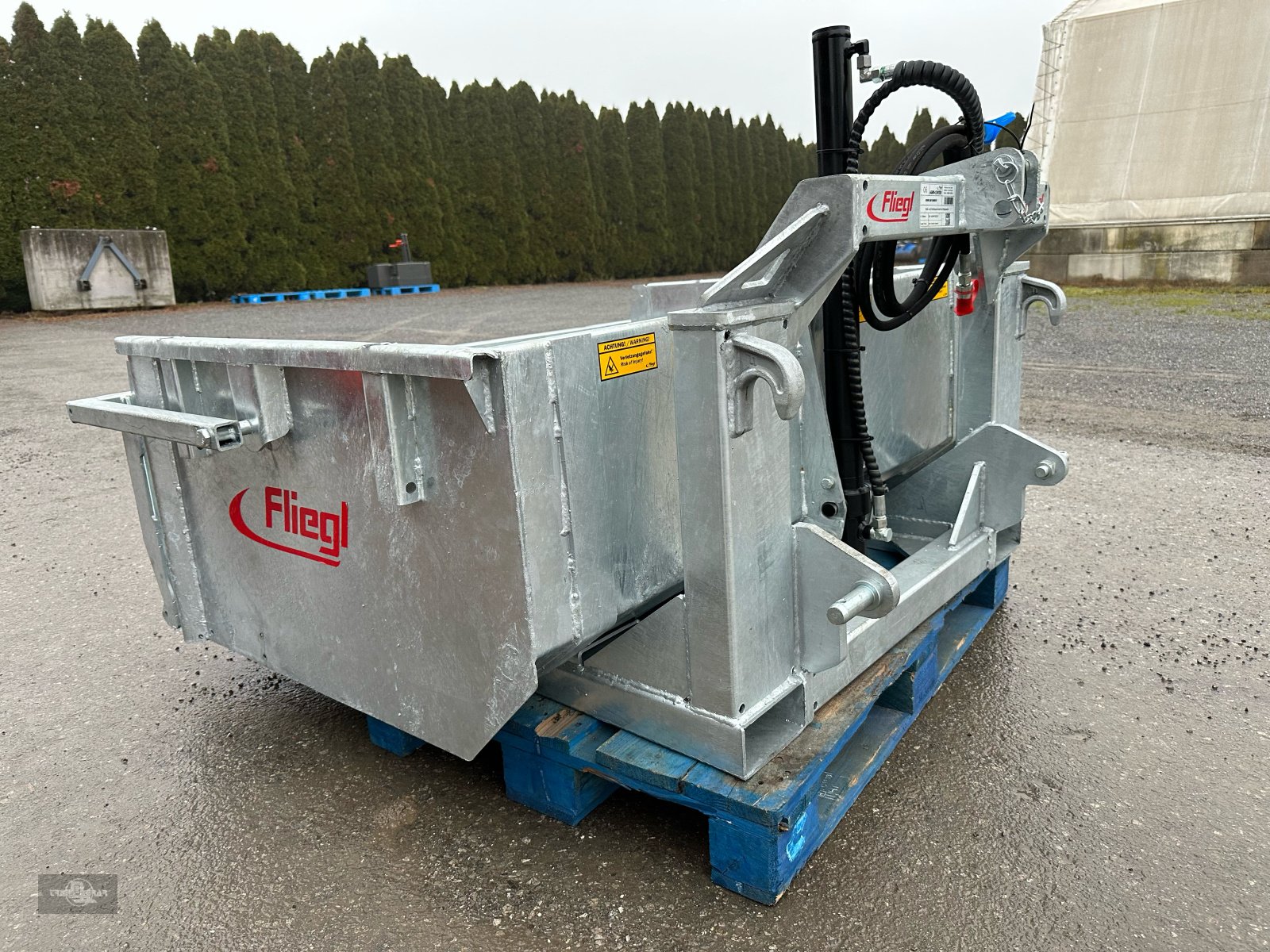 Heckcontainer typu Fliegl Kippschaufel 1,50m EURO, Stapler, Dreipunkt, Neumaschine v Rankweil (Obrázok 8)