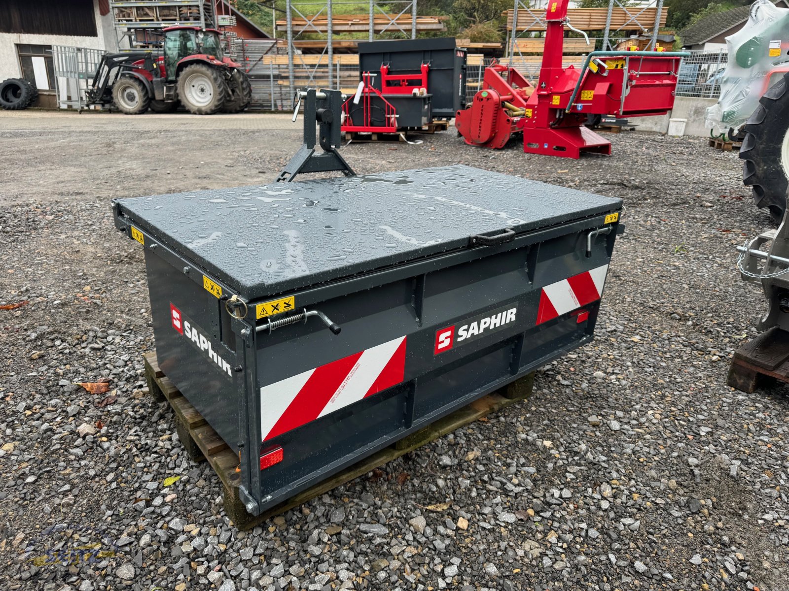 Heckcontainer Türe ait Saphir TB 140, Neumaschine içinde Lindenfels-Glattbach (resim 1)