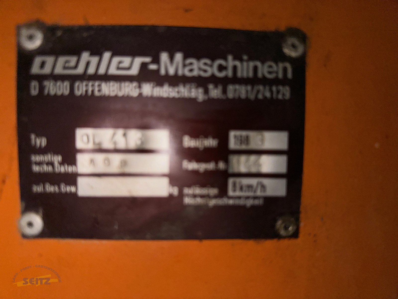 Hecklader tip Oehler OL 413, Gebrauchtmaschine in Lindenfels-Glattbach (Poză 7)