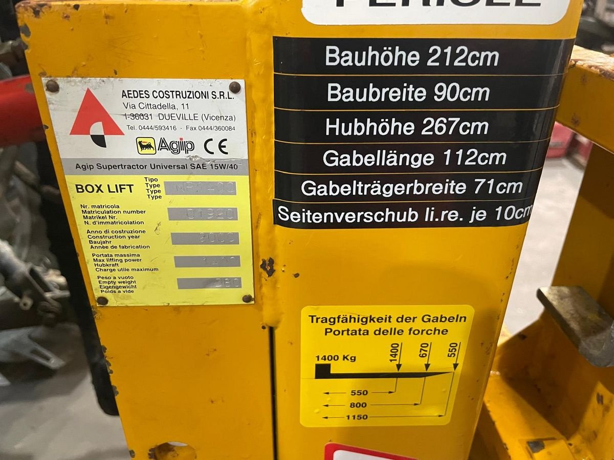 Heckstapler/Anbaustapler des Typs Sonstige Box Lift NP 1400 Hubgerüst, Gebrauchtmaschine in NATTERNBACH (Bild 8)