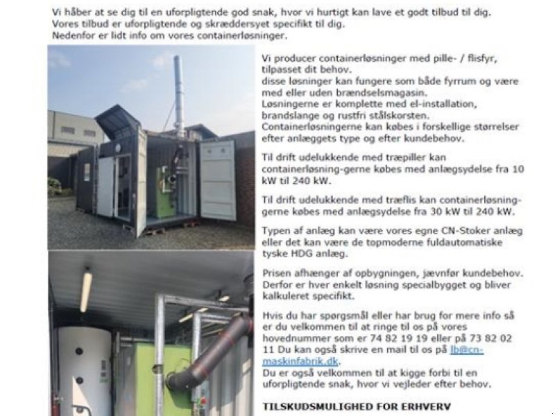 Heizgerät typu HDG Container Løsninger  2 stk. Klar til levering. ( få op til 50 % i tilskud ), Gebrauchtmaschine w Gram (Zdjęcie 1)