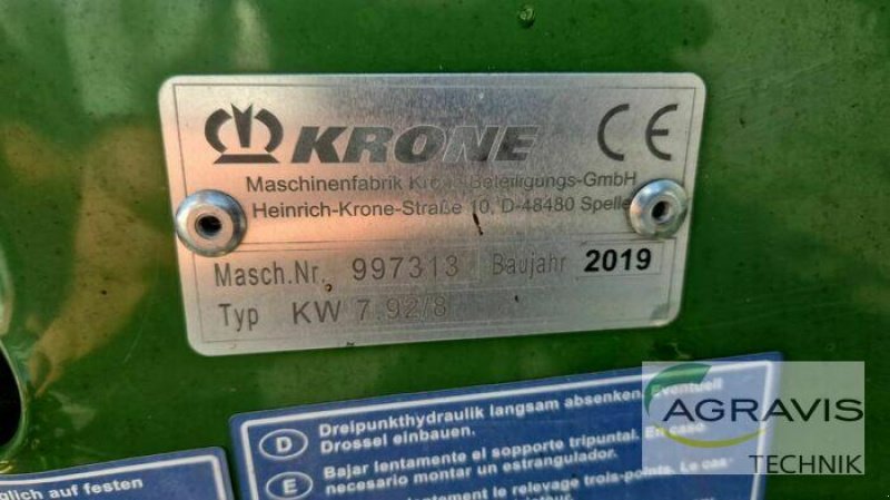 Heuwender tipa Krone KW 7.92/8, Gebrauchtmaschine u Melle-Wellingholzhausen (Slika 7)