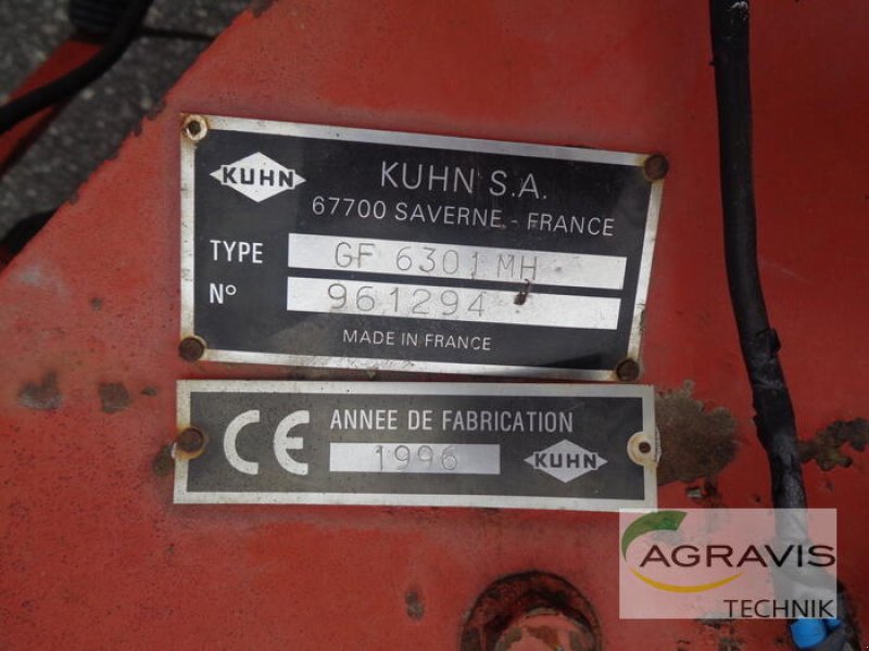 Heuwender van het type Kuhn GF 6301 MH, Gebrauchtmaschine in Nartum (Foto 11)