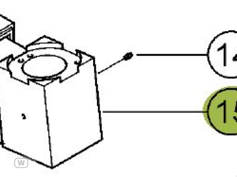 Hinterachse of the type CLAAS Achsweiten Verstellkörper Links, gebraucht in Zell an der Pram