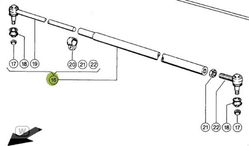 Hinterachse Türe ait CLAAS Spurstange, gebraucht içinde Zell an der Pram (resim 1)