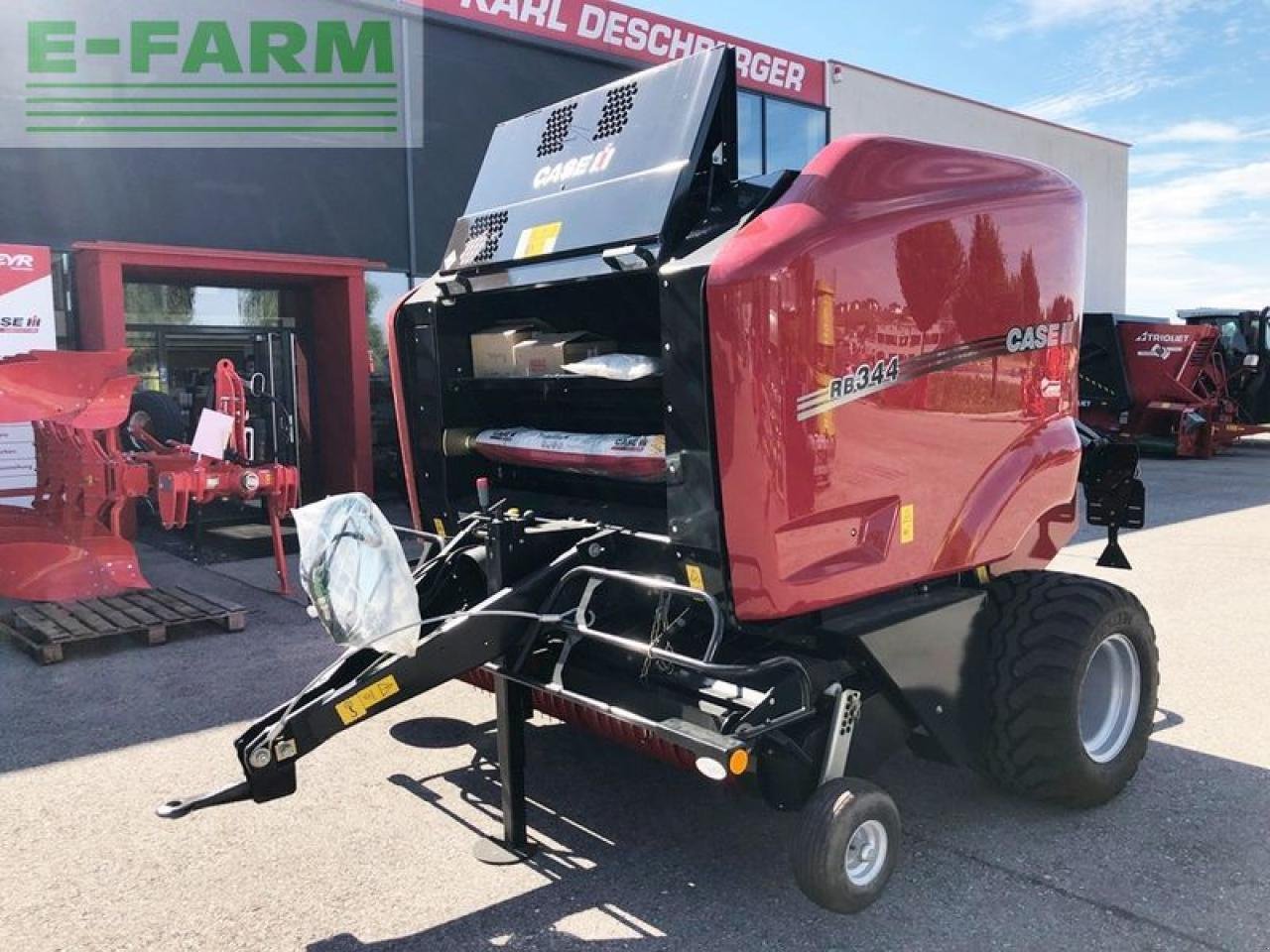 Hochdruckpresse Türe ait Case IH rb 344 rc rundballenpresse, Gebrauchtmaschine içinde SANKT MARIENKIRCHEN BEI SCHÄRDING (resim 1)