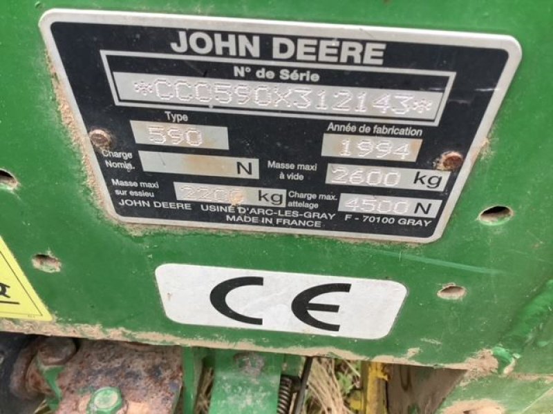 Hochdruckpresse van het type John Deere 590, Gebrauchtmaschine in les hayons (Foto 4)