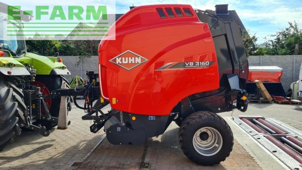 Hochdruckpresse del tipo Kuhn vb 3160 oc 14 - 14 messer schneidwerk, isobus, 2. riemenantrieb, high silage satz, Gebrauchtmaschine In WALDKAPPEL-BISCHHAUSEN (Immagine 2)