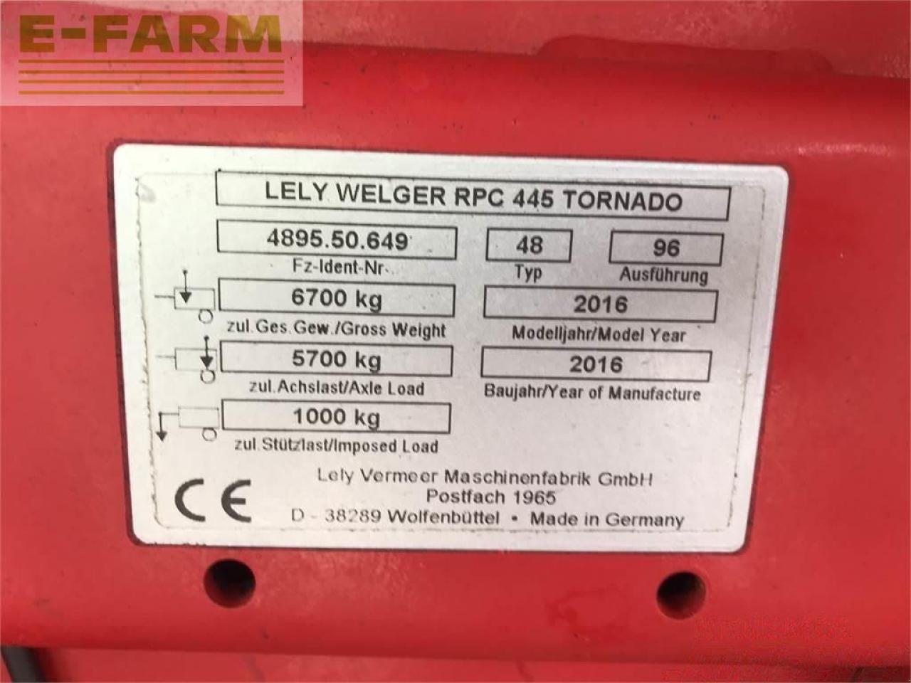 Hochdruckpresse du type Lely rpc 445 tornado, Gebrauchtmaschine en gg VEGHEL (Photo 21)