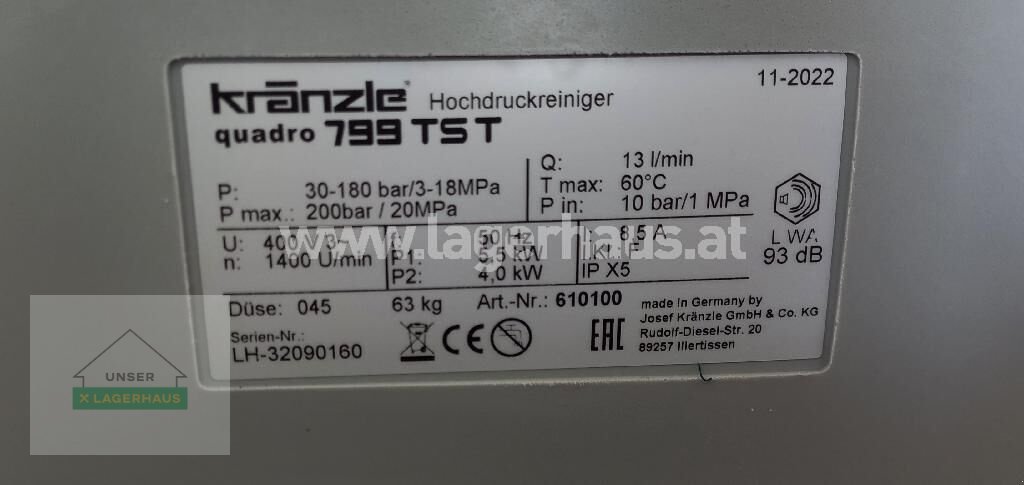 Hochdruckreiniger del tipo Sonstige QUADRO 799 TST, Neumaschine en Aschbach (Imagen 5)