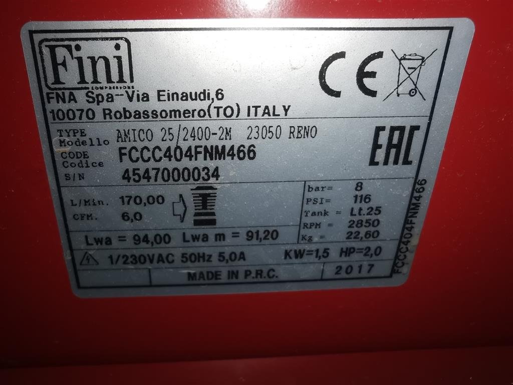 Hof-Kompressor tip Sonstige 2 Hk MK 2400, Gebrauchtmaschine in Egtved (Poză 5)