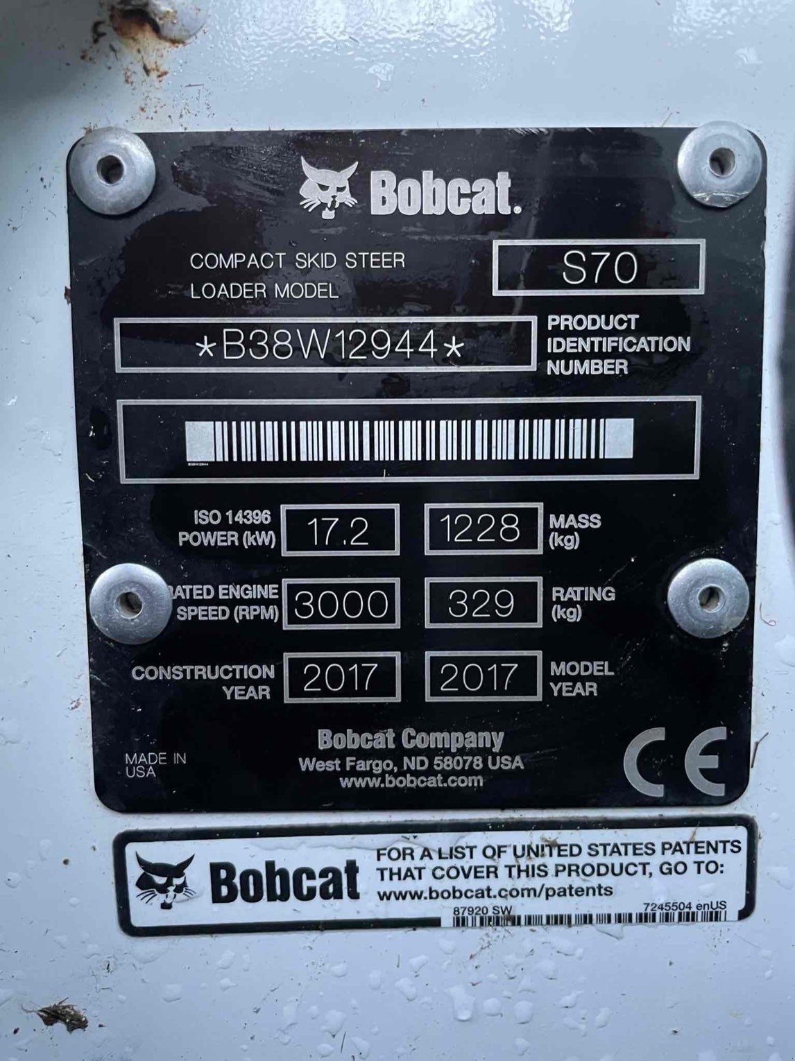 Hoflader от тип Bobcat Valet de ferme S70 . Bobcat, Gebrauchtmaschine в SAINT CLAIR SUR ELLE (Снимка 7)