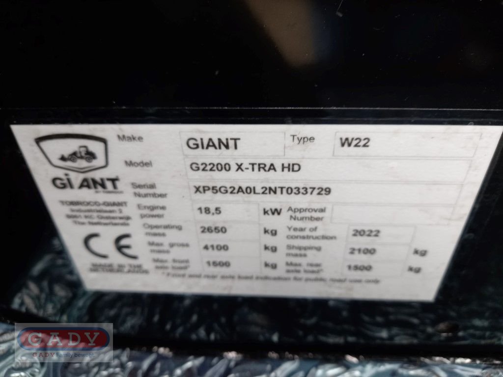 Hoflader του τύπου GiANT G2200 X-TRA HD, Gebrauchtmaschine σε Lebring (Φωτογραφία 18)