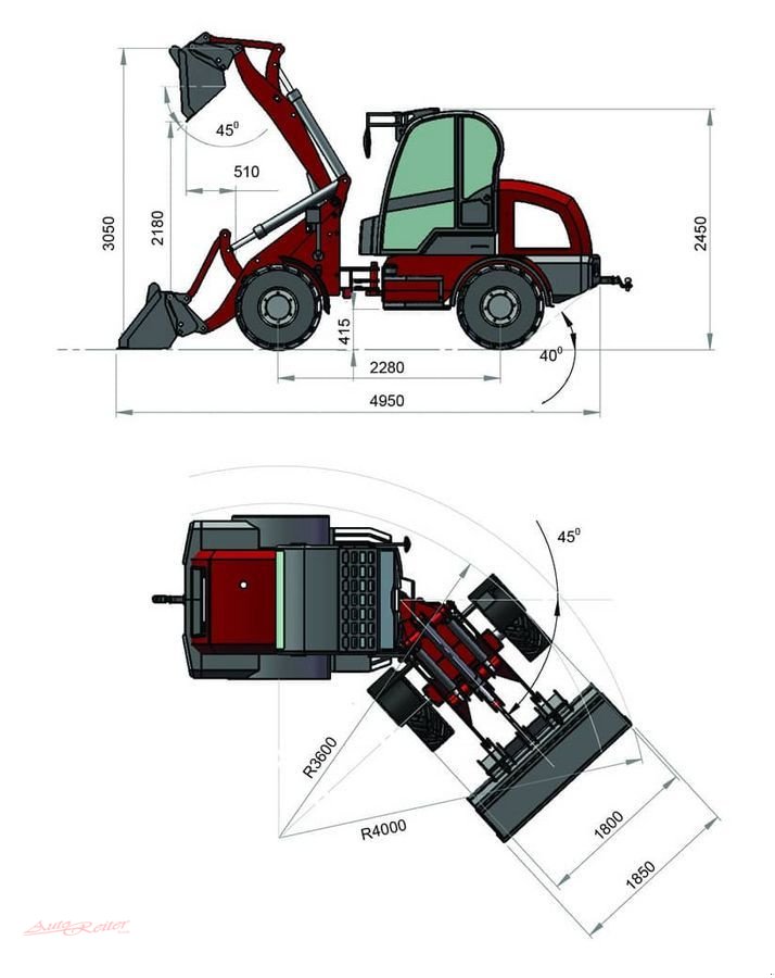 Hoflader del tipo Grizzly 816 HOFLADER 4x4! 2 Jahre mobile Garantie!, Neumaschine en Fohnsdorf (Imagen 18)